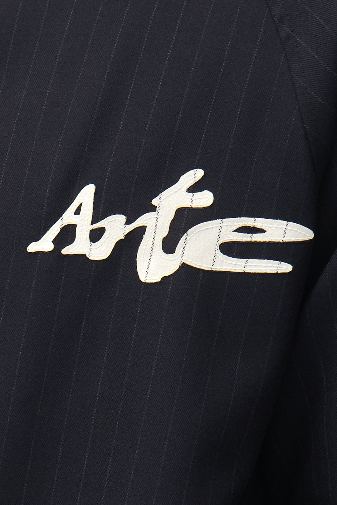 Pinstripe Track Jacket - Black